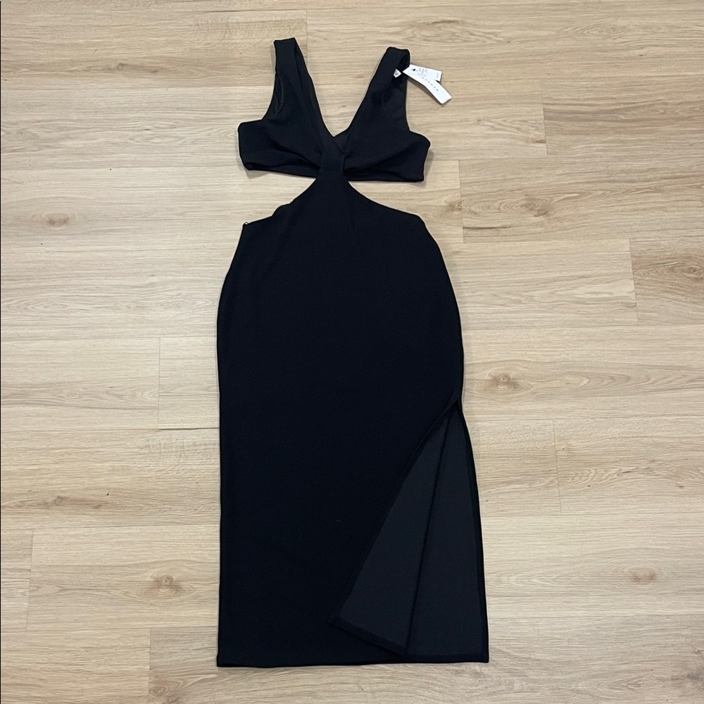 Topshop Elegant Black Backless Dress